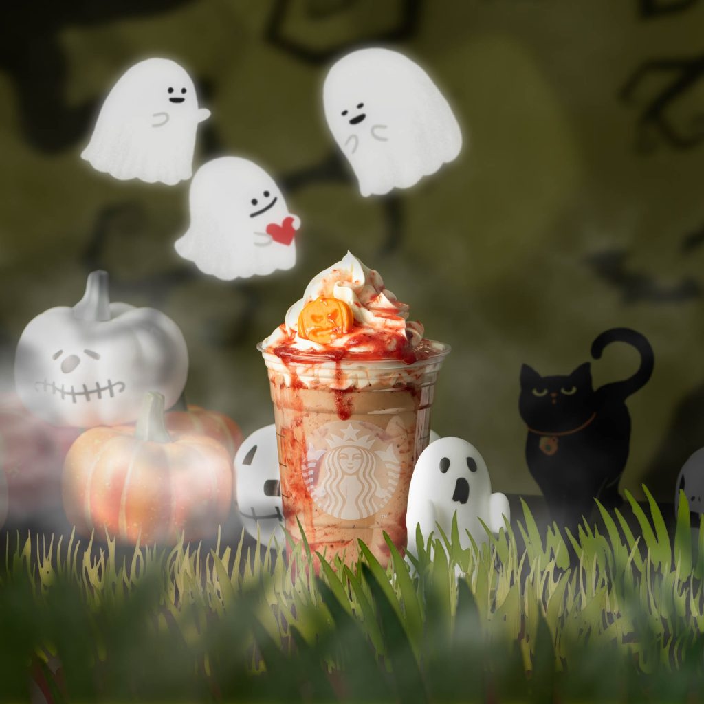 Checkout new Starbucks Spook-a-ccino Drink and Adorable Merch shaped like Cats and Ghosts for this Halloween - Alvinology