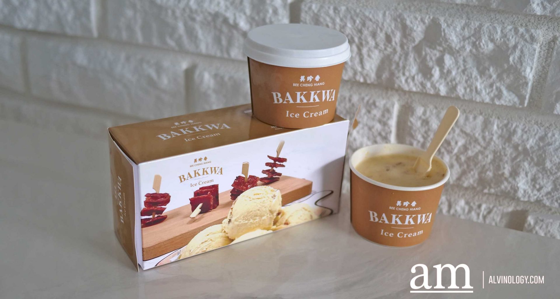 [Review] Bakkwa Ice Cream Anyone? It's real from Bee Cheng Hiang (美珍香肉干香草雪糕) - Alvinology