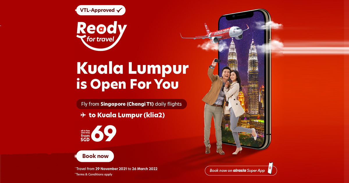 [PROMO CODE INSIDE] Kuala Lumpur is now open for Singapore Travellers via AirAsia - book your flights for as low as SGD69! - Alvinology