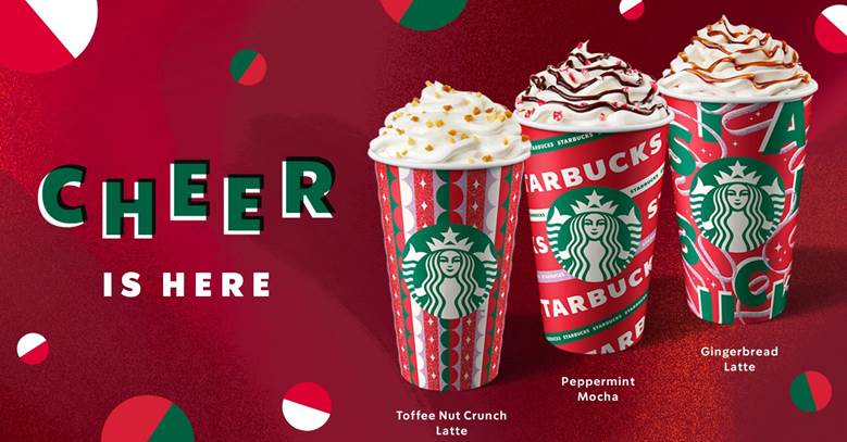 Cheer is here! Feel the merry magic with Starbucks new array of legendary coffee brews and early Christmas merchandise! - Alvinology