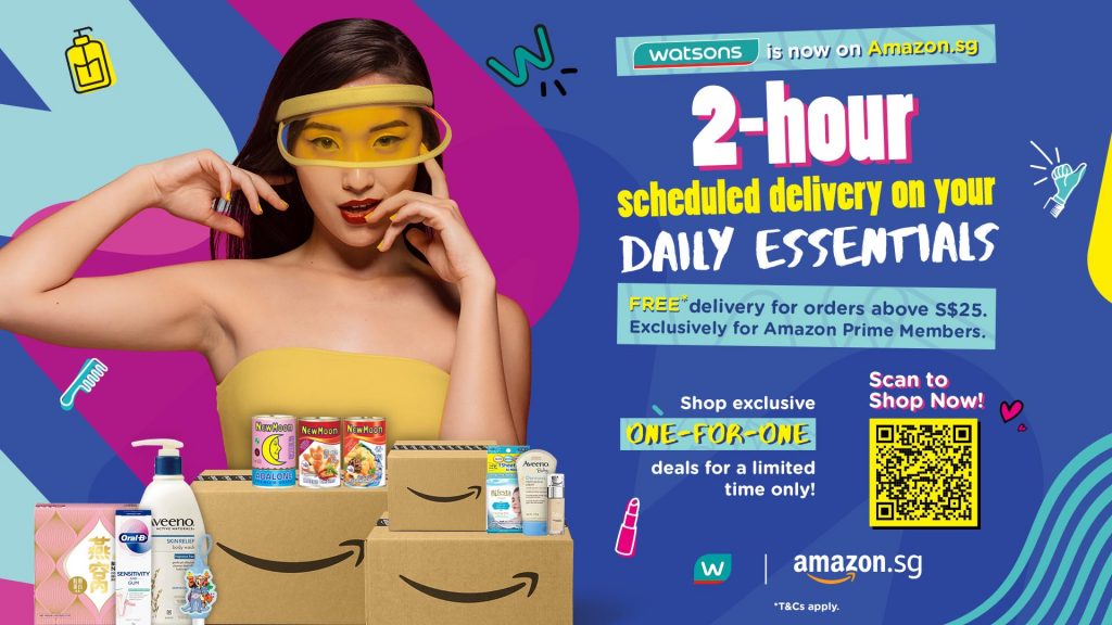 [1-FOR-1 DEAL INSIDE] Watsons expands market with its latest partnership with Amazon Singapore and GrabPay; Check out these Launch Promotions! - Alvinology