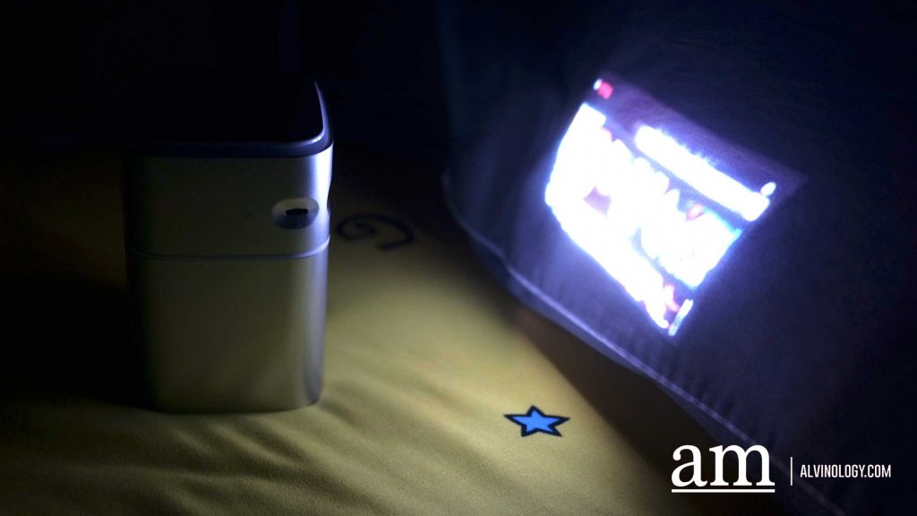 [Review] LUMOS NANO: 2-in-1 Portable Projector & Bluetooth speaker with Netflix, YouTube available for S$599 - Alvinology