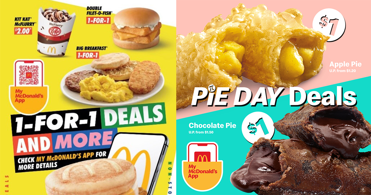 Start your day right with McDonald’s “1-for-1” Breakfast Deals and $1 Promos this March on My McDonald’s App! - Alvinology