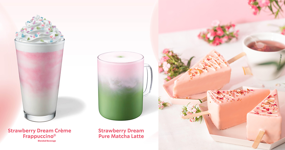 Savour the flavour of Spring with Starbucks New Instagram-able Strawberry Sips and Desserts - Alvinology