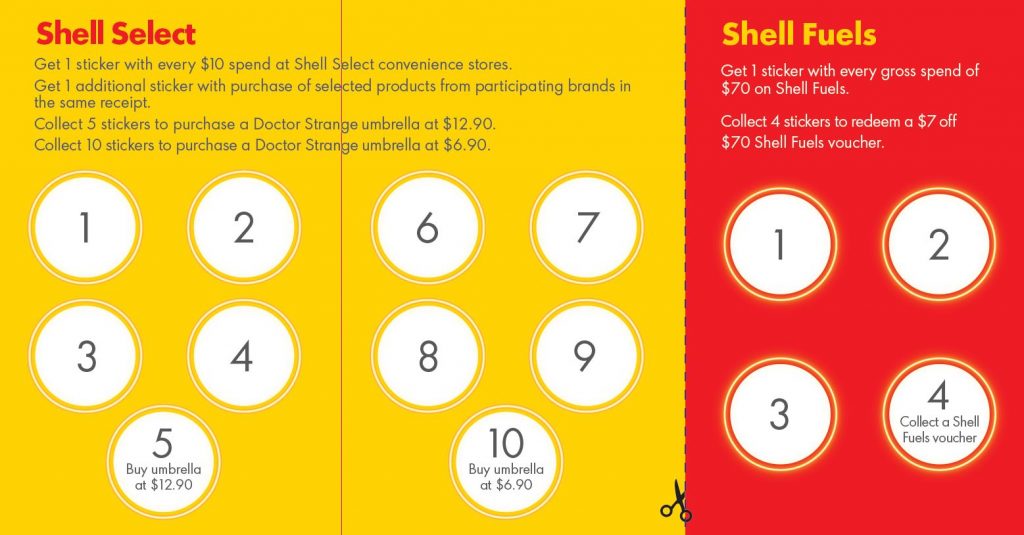Refuel at Shell, collect Doctor Strange stickers, and redeem exclusive Doctor Strange umbrellas and special fuel discounts! Refuel at Shell, collect Doctor Strange stickers, and redeem exclusive Doctor Strange umbrellas and special fuel discounts! - Alvinology