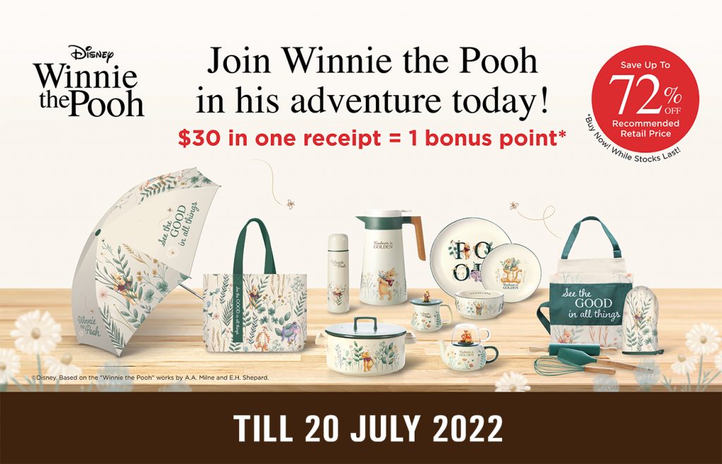 Winnie the Pooh x FairPrice Meadow Garden Collection - so beautiful you gotta own them all - Alvinology