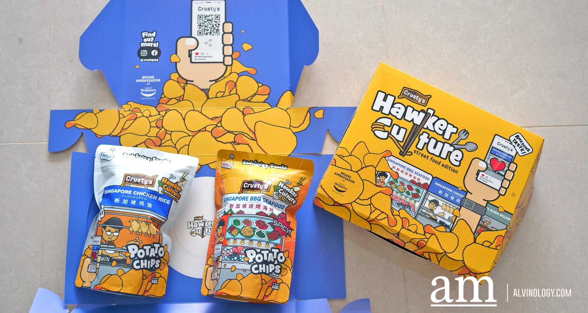 Savour Hawker Favourites Potato Chips flavours from Crusty's Singapore - Sambal BBQ Seafood, Chicken Rice and more - Alvinology
