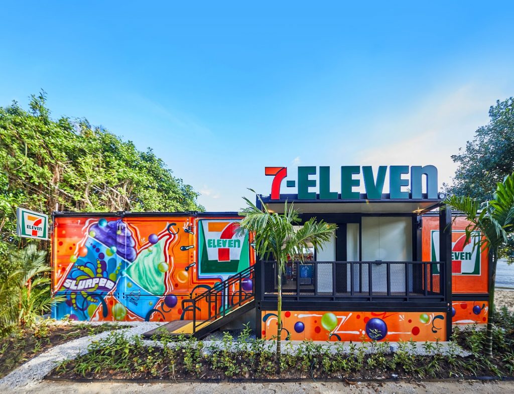 Check out 7-Eleven x Tiger Beer first beachfront store in Palawan Beach Walk, Sentosa offering special promotions and deals this June! - Alvinology