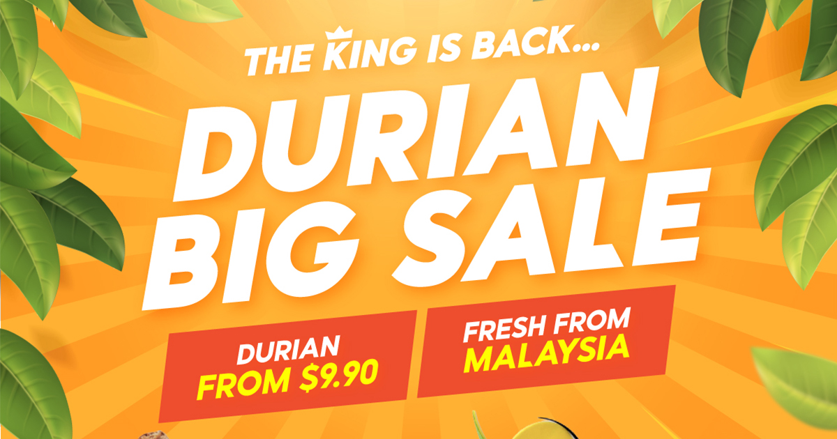 Indulge in your favorite fresh durians, durian desserts, and more on Shopee’s Durian Big Sale! - Alvinology