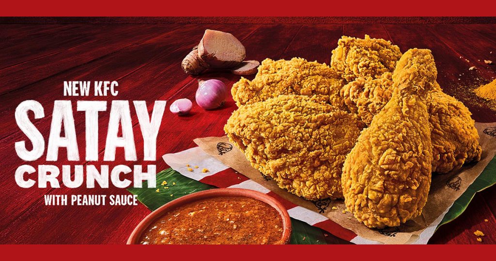 KFC adds locally-inspired Satay Crunch Fried Chicken on the menu to celebrate National Day - Alvinology