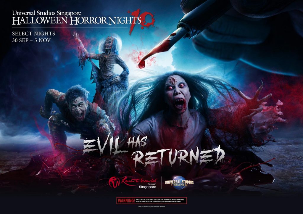Find new haunted houses, scare zones, Monsters & Manifestations, and Die-ning experiences at Universal Studios Singapore 2022 Halloween Event! - Alvinology