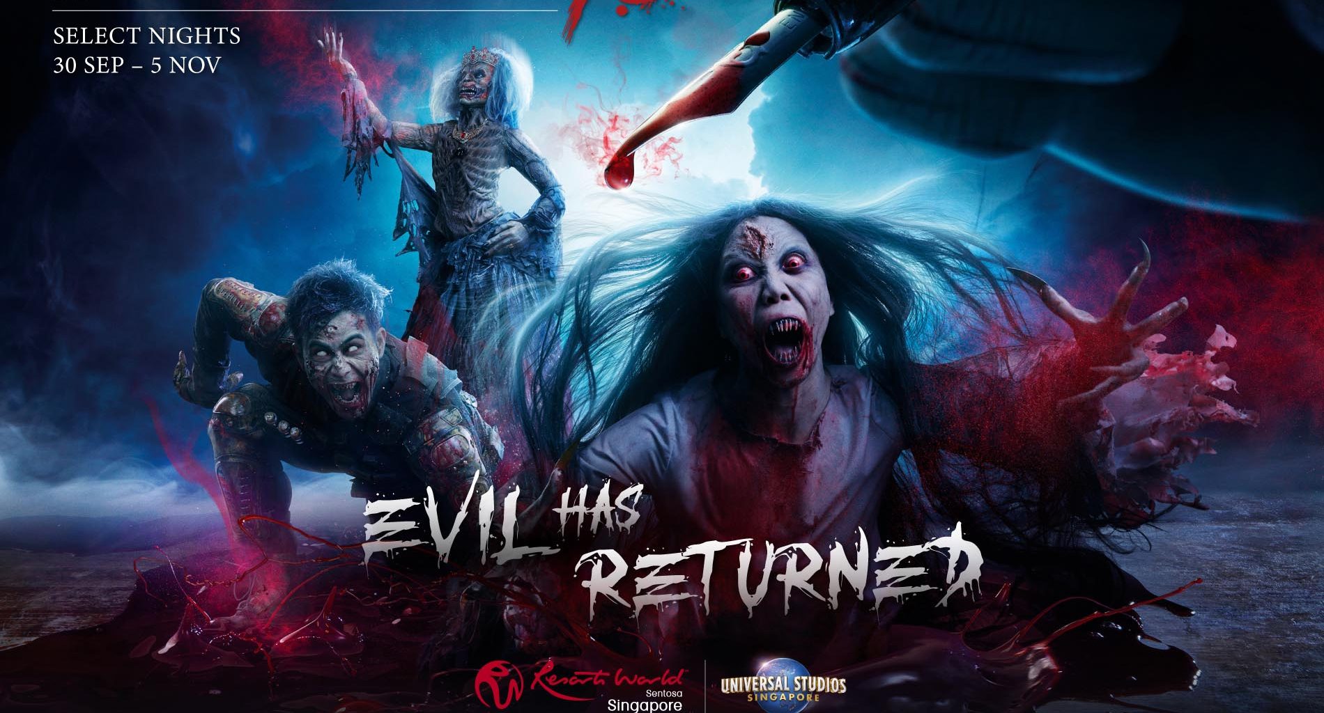 Find new haunted houses, scare zones, Monsters & Manifestations, and Die-ning experiences at Universal Studios Singapore 2022 Halloween Event! - Alvinology