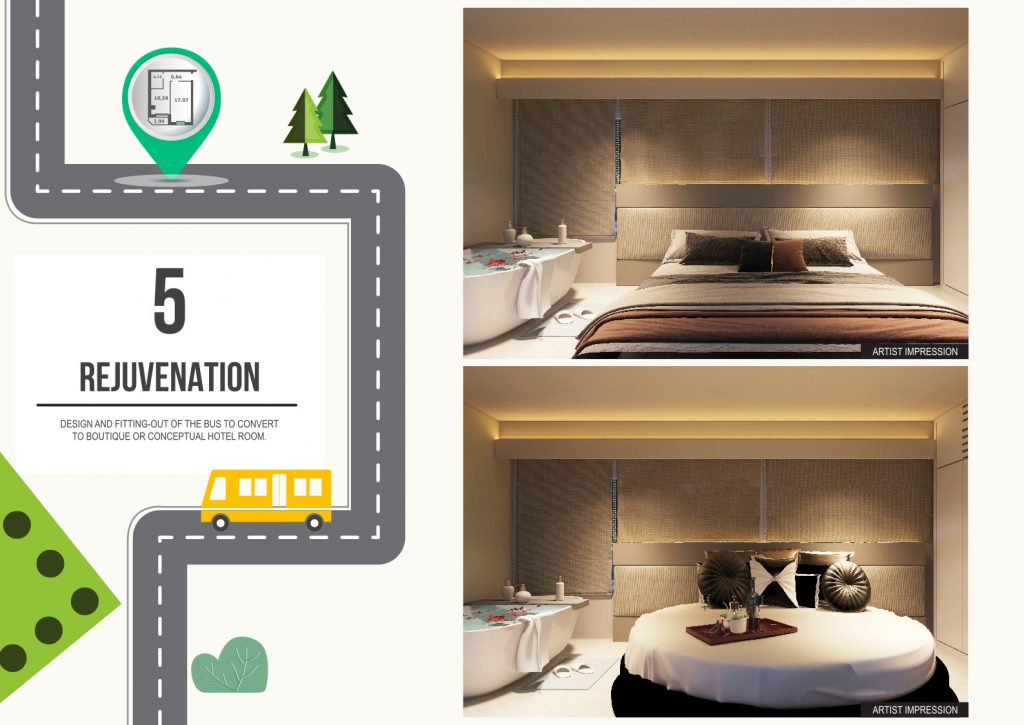 One-of-a-kind “The Bus Resort” to soon rise at Changi Village using upcycled public buses as guest rooms - Alvinology