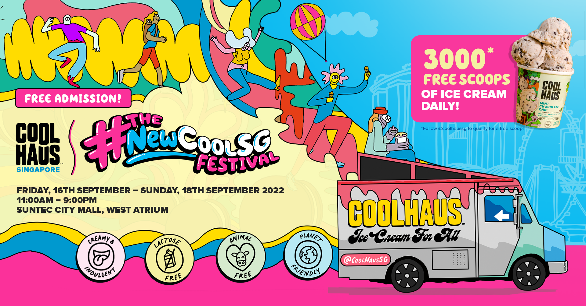 [MARK THE DATE] Coolhaus is giving away FREE ICE CREAM EVERYDAY on 16-18 September at Suntec City Mall! - Alvinology