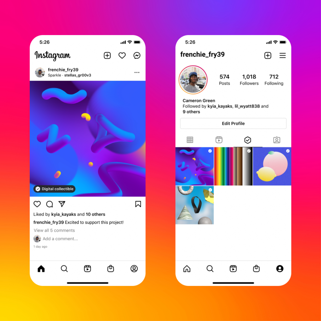 Instagram’s new feature “Digital Collectibles” lets you view and share your NFT collection - Alvinology