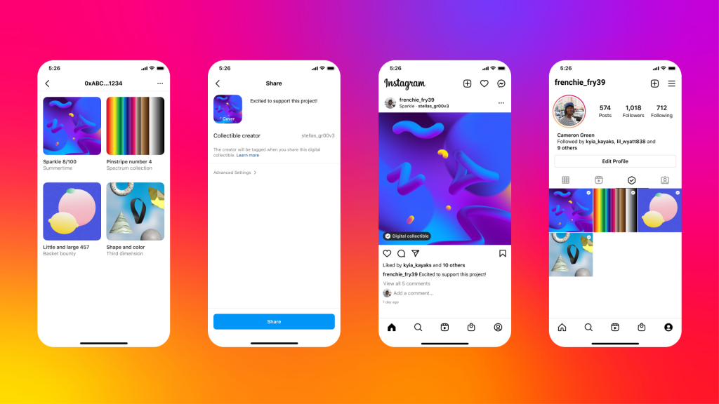 Instagram’s new feature “Digital Collectibles” lets you view and share your NFT collection - Alvinology