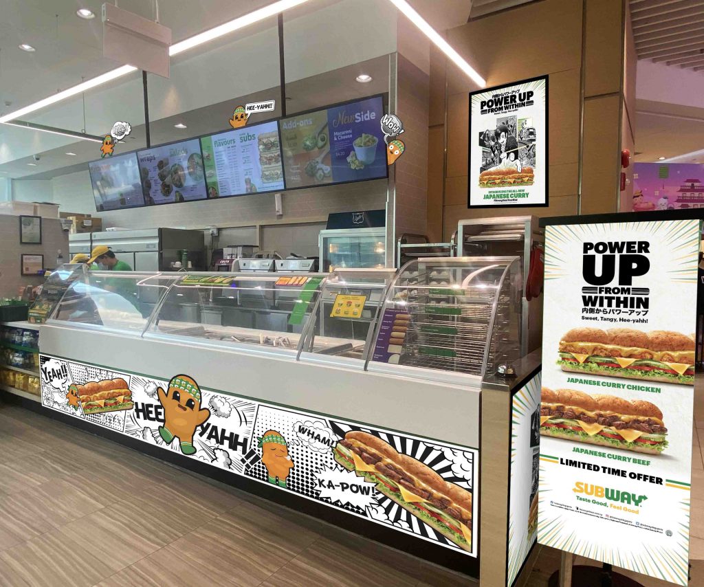 Subway Singapore outlets transform into Anime-haven as the all-new Japanese Curry Sub arrives on the menu - Alvinology