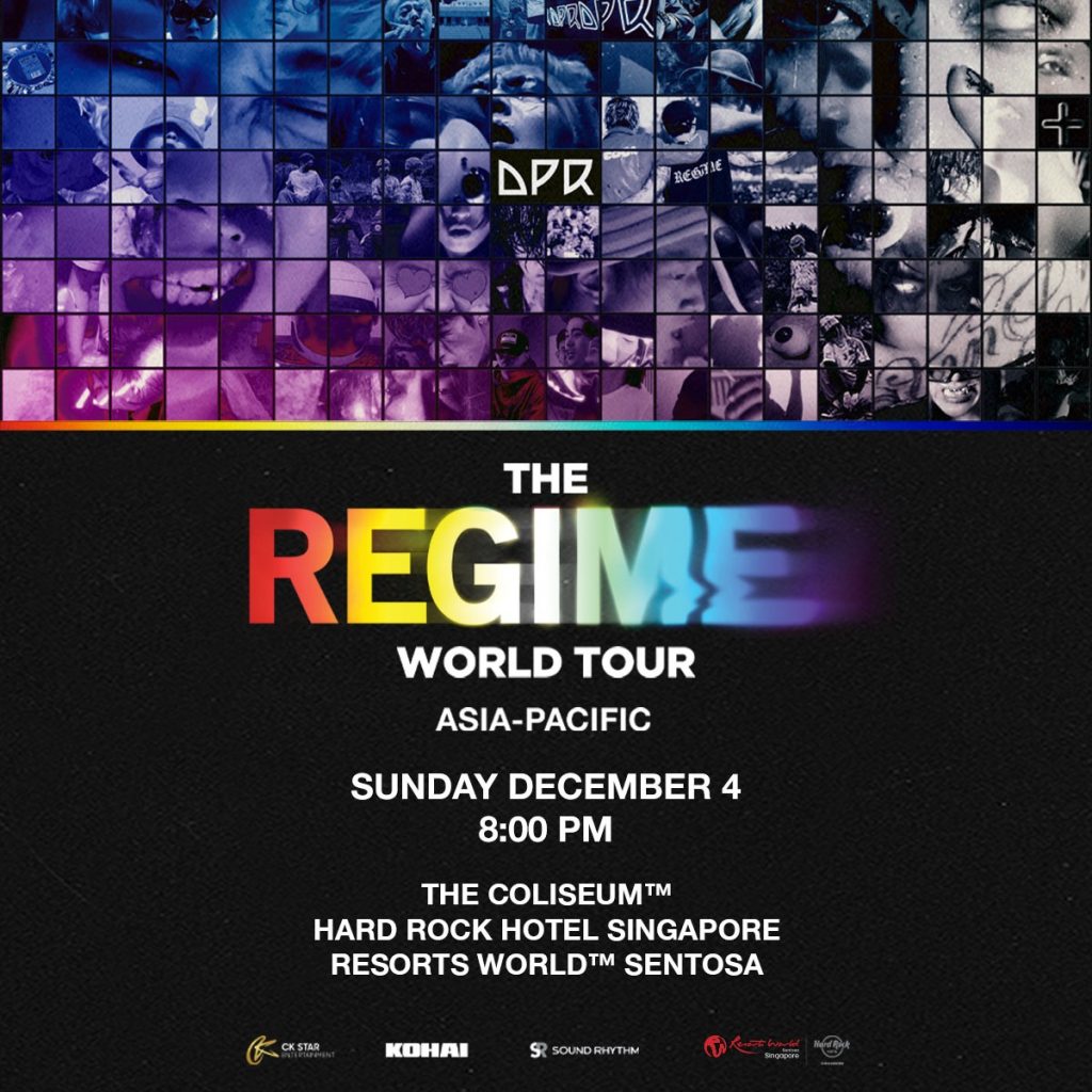 Tickets for “DPR The Regime World Tour” in Singapore happening this 4 December will start selling on 16 September - Alvinology