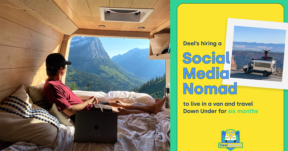 Get Paid to Travel for 6 months! Deel is looking for a Social Media Nomad to travel in a fully-equipped van across Australia and New Zealand - Alvinology