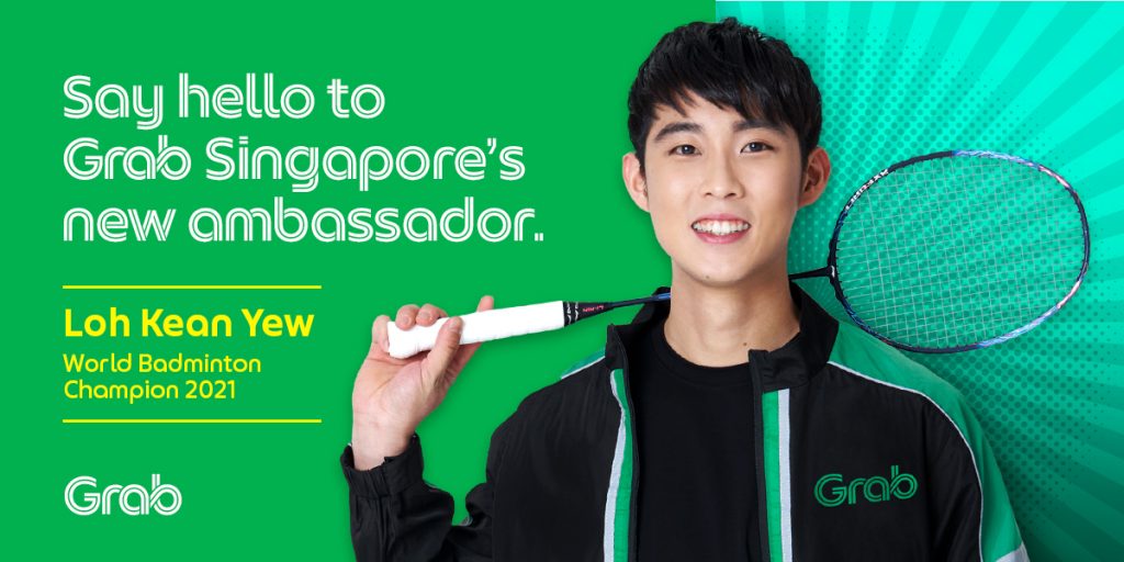 Grab upcoming giveaway lets you win a Badminton Racket autographed by World Champion Loh Kean Yew – Grab’s first-ever Brand Ambassador - Alvinology