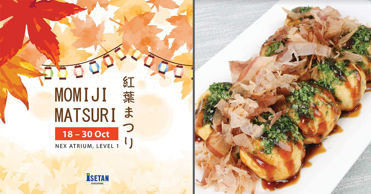 Satisfy your Japanese cravings at ISETAN Momiji Matsuri Fair @ NEX where you can find sweet treats and premium produce from renowned Japanese brands - Alvinology
