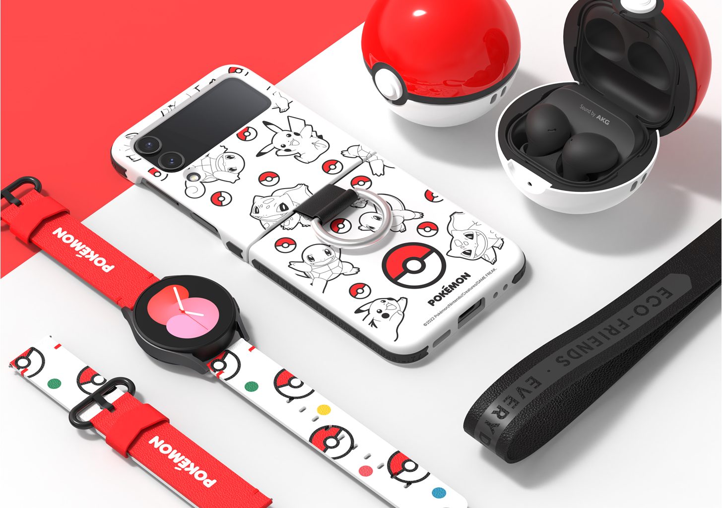 Add fun to your Samsung Galaxy Z Flip4 5G, Buds2 Pro and Watch5 with these Pokémon-Themed Accessories - Alvinology
