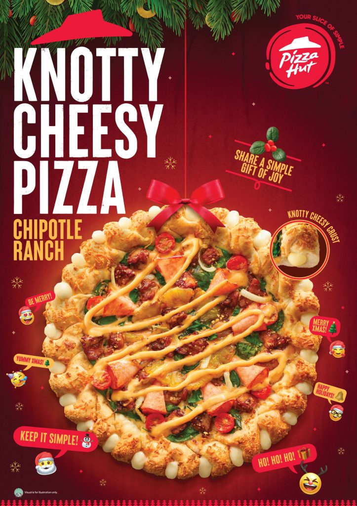 [PROMO CODES INSIDE] Savour your first slice of Christmas with Pizza Hut’s new Knotty Cheesy Pizza using these promo codes! - Alvinology