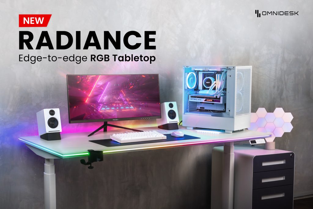 This edge-to-edge RGB desk will surely spice up your gaming setup – Omnidesk - Alvinology