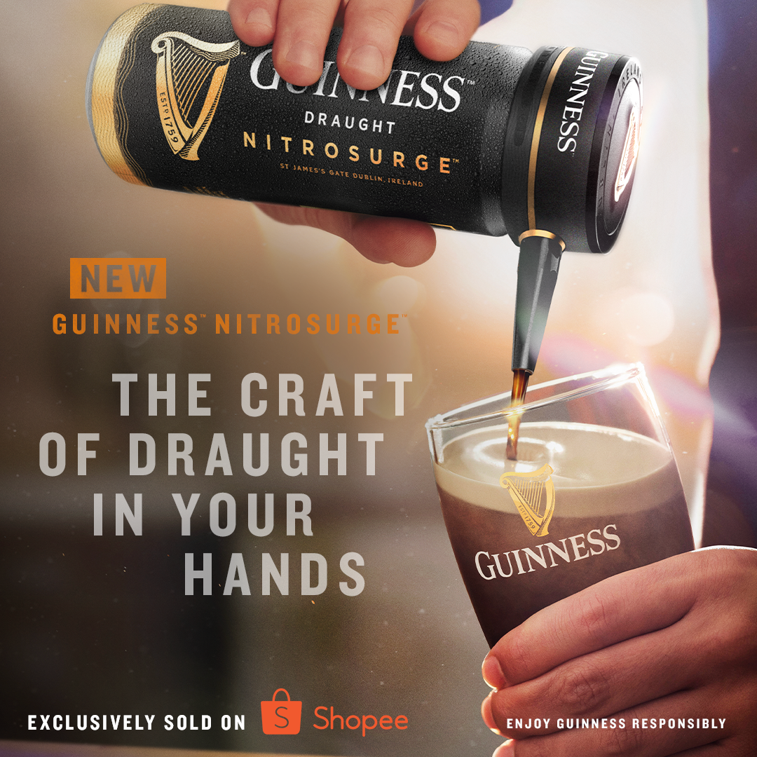 Guinness NITROSURGE is Now Available in Singapore, Exclusively on Shopee - Alvinology