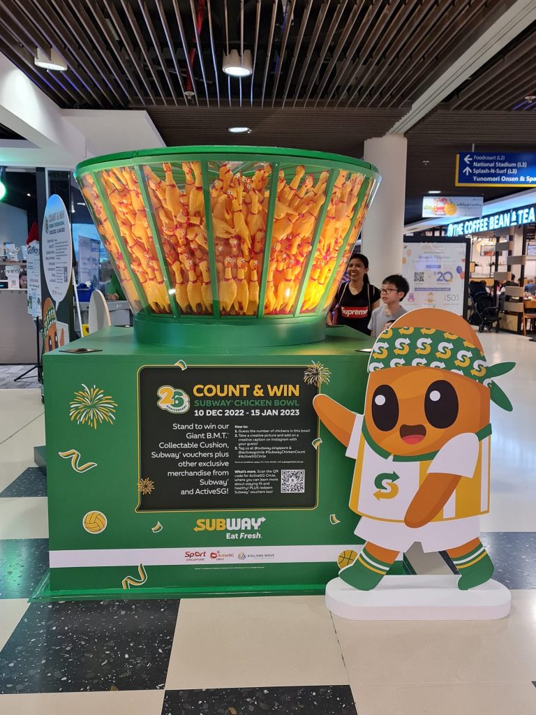 WIN exclusive Subway x Sport Singapore merchandise just by counting chickens! - Alvinology