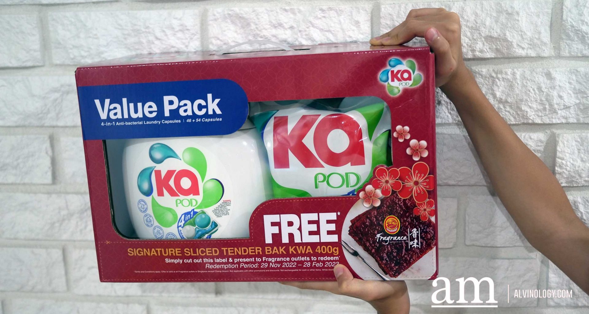 [PROMO ALERT] Get FREE Bak Kwa with every purchase of NEW Ka Laundry Capsules Value Pack - Alvinology