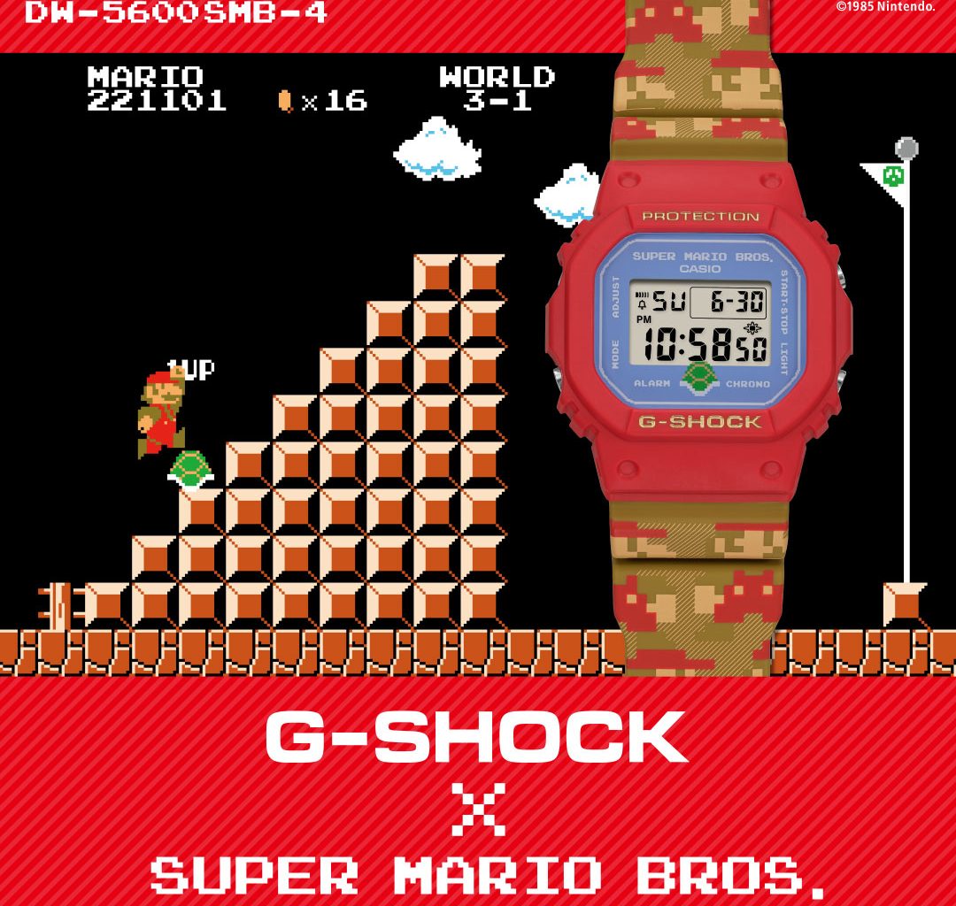 This Super Mario G-SHOCK Watch is the perfect casual wear to make your friends jealous - Alvinology
