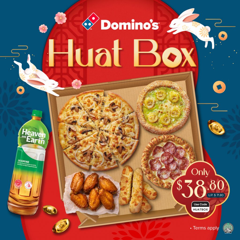 [PROMO CODE INSIDE] Say “Huat ah!” and use this Promo Code to enjoy Domino’s Pizza’s new Huat Box this Lunar New Year! - Alvinology