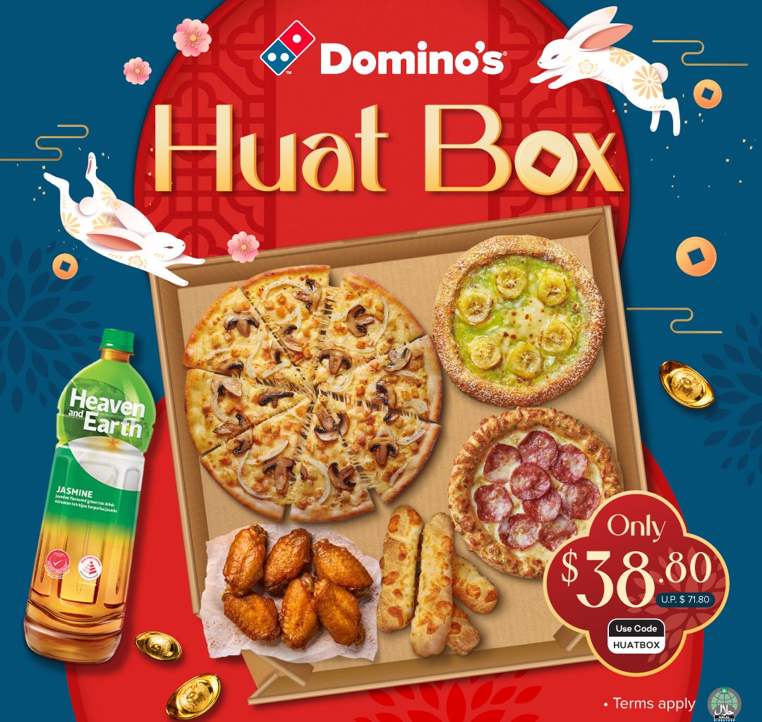 [PROMO CODE INSIDE] Say “Huat ah!” and use this Promo Code to enjoy Domino’s Pizza’s new Huat Box this Lunar New Year! - Alvinology
