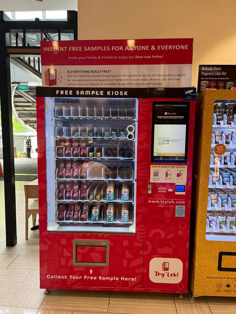Try Leh’s Product Sampling Vending Machines allow Brands to Showcase Products and Services for you to try for FREE! - Alvinology