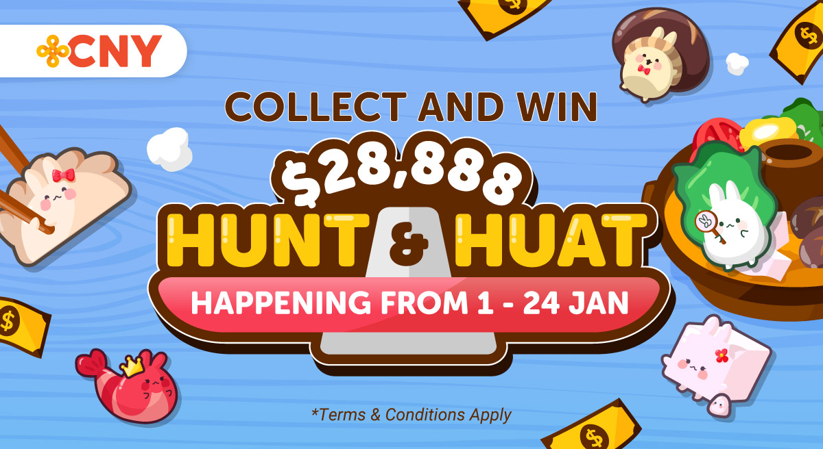 WIN $888 Cash by simply Collecting Bunnies at Shopee’s $28,888 Hunt & Huat CNY game! - Alvinology