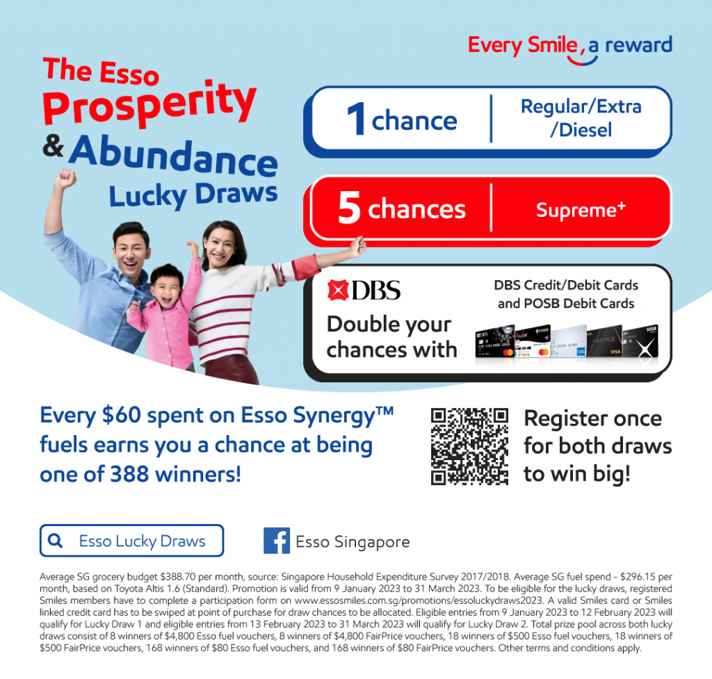 WIN over $120,000 worth of prizes at the Esso Prosperity & Abundance Lucky Draws! - Alvinology