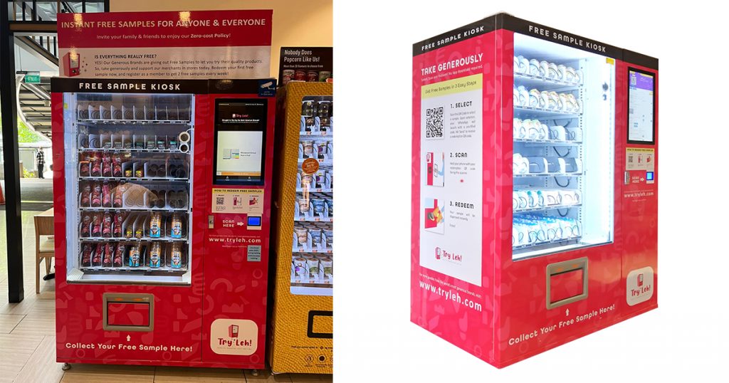 Try Leh’s Product Sampling Vending Machines allow Brands to Showcase Products and Services for you to try for FREE! - Alvinology