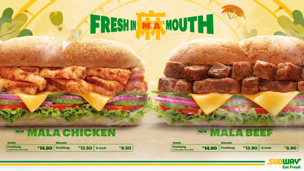 Your favourite Mala flavours are now available on Subway – the all-new Mala Chicken and Beef Subs! - Alvinology