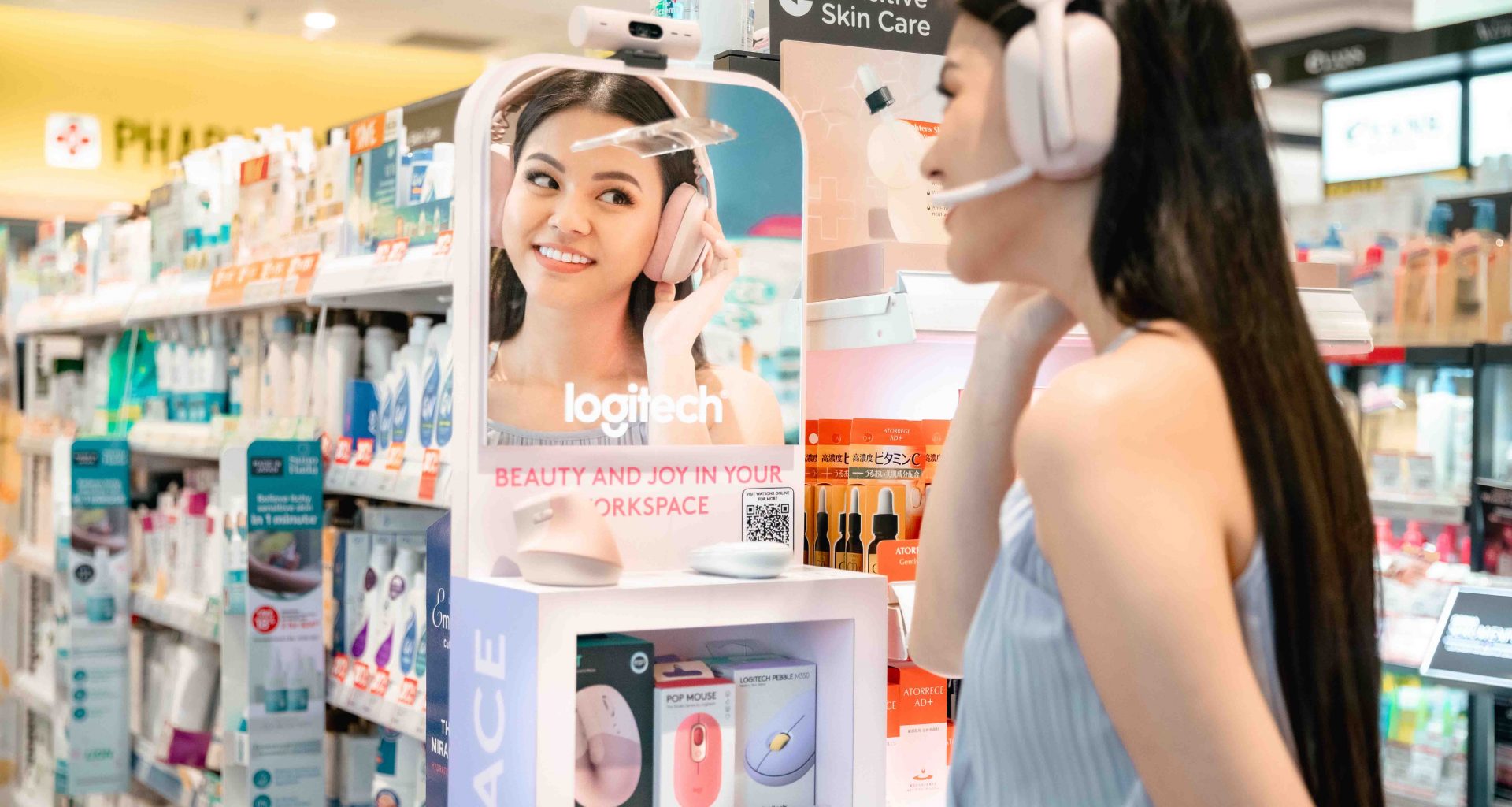 Various Logitech products are now on display and purchasable at select Watsons stores in Singapore - Alvinology