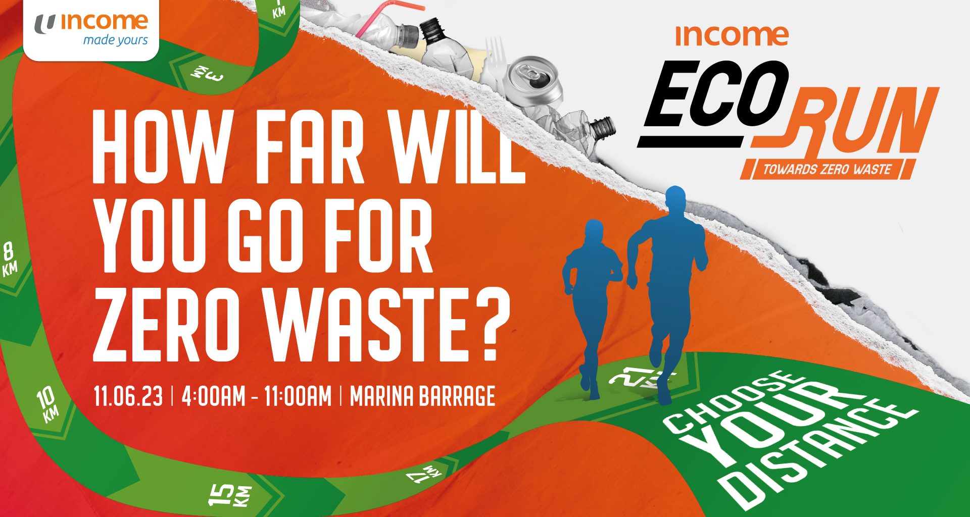 Support Singapore Environment Council’s Zero Waste cause by joining Income Eco Run 2023 – every kilometre clocked is equal to a $1 donation! - Alvinology