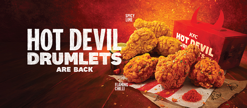 Small in size but big on taste, KFC’s new Hot Devil Drumlets is irresistibly finger-lickin' good with every bite - Alvinology