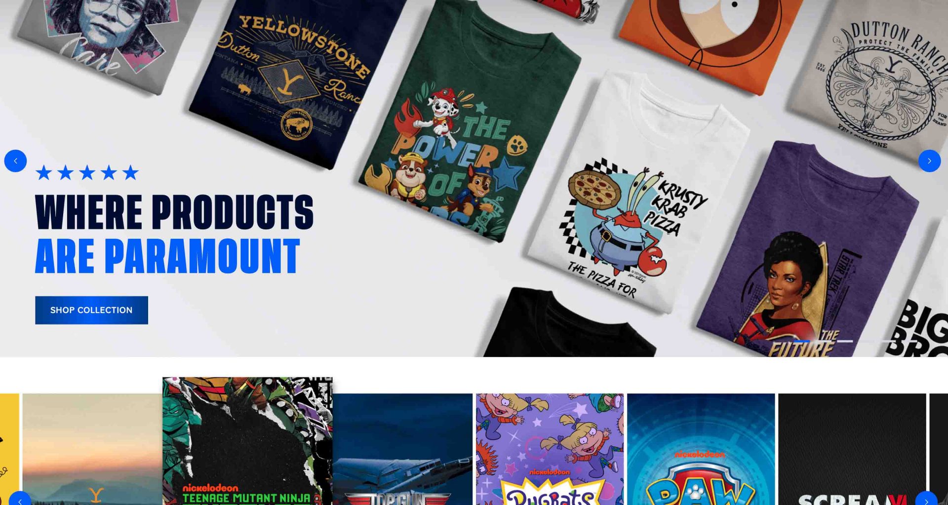 Shop from your favourite Paramount Brands such as CBS, Comedy Central, MTV, Nickelodeon and more at the newest Paramount Shop! - Alvinology