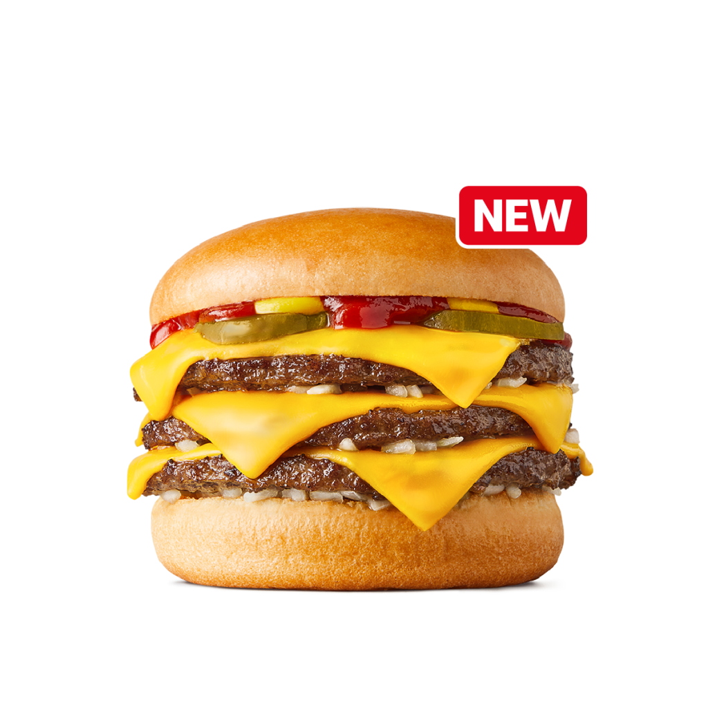 Treat your taste buds not just twice, but thrice as nice with McDonald’s new limited-time Triple Cheeseburger! - Alvinology