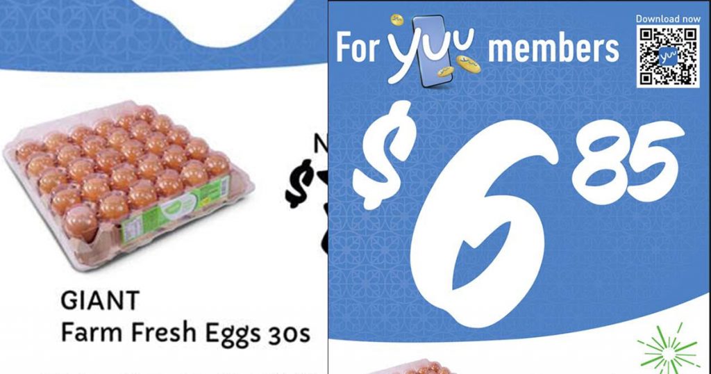 Grab Farm Fresh Eggs (30s) for only $6.85 at Giant Singapore from now till 23 April! - Alvinology