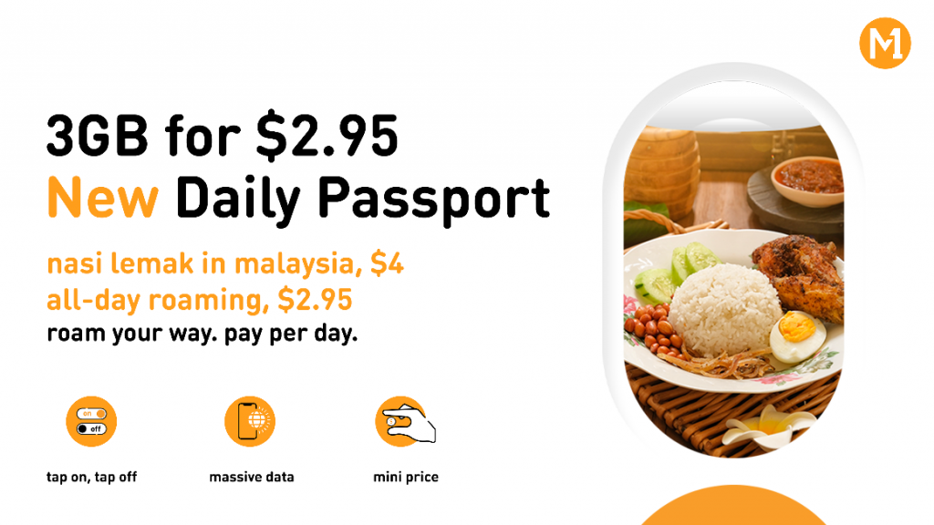 Travel in style with M1 Daily Passport data plan giving you 3GB of roaming data every 24 hours for only $2.95! - Alvinology
