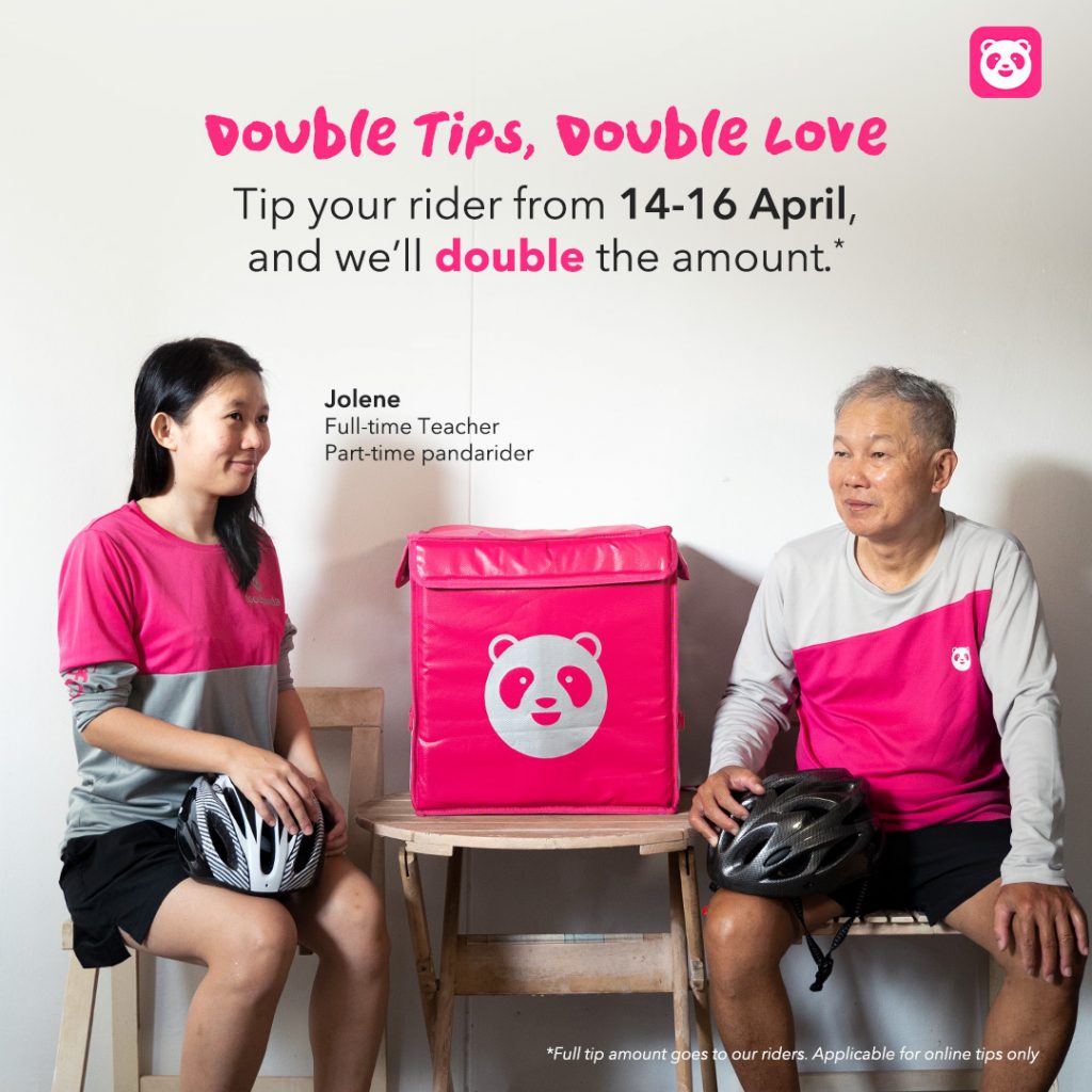 Tip away! foodpanda will DOUBLE the TIPS you give to your delivery riders this 14 - 16 April! Tip away! foodpanda will DOUBLE the TIPS you give to your delivery riders this 14 - 16 April! - Alvinology