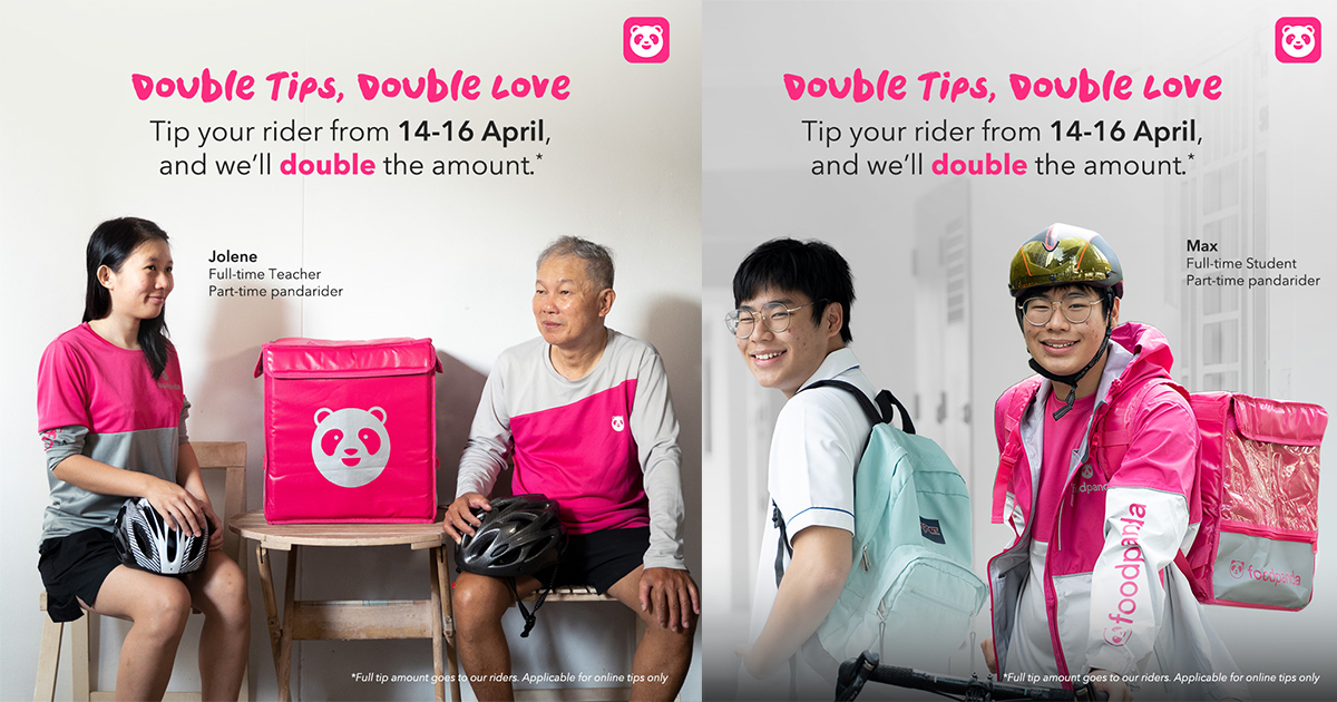 Tip away! foodpanda will DOUBLE the TIPS you give to your delivery riders this 14 - 16 April! - Alvinology