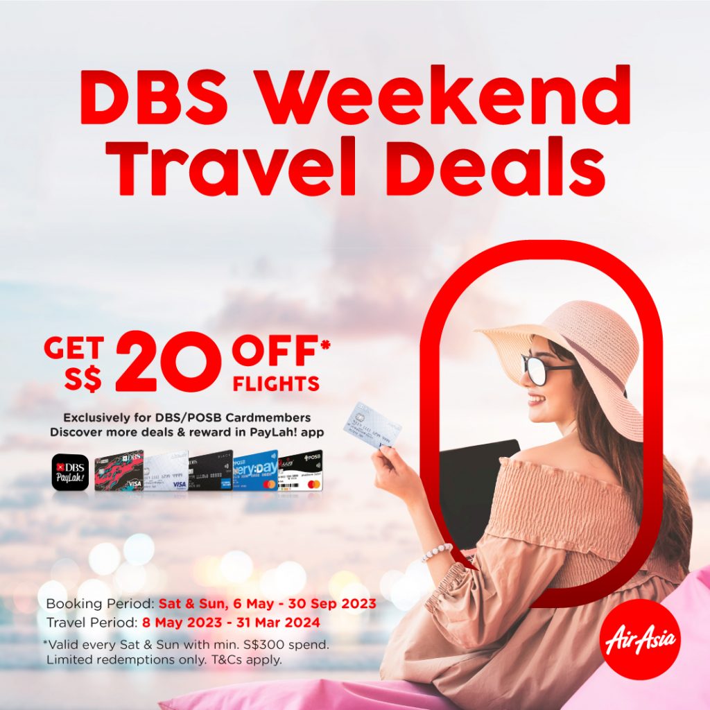 Book with your DBS/POSB Card to get $20 OFF on AirAsia flights! - Alvinology