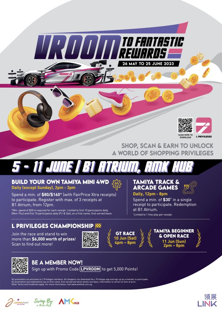 Join Tamiya Car Racing’s inaugural L Privileges Championship and stand to WIN over $6,000 worth of shopping vouchers! - Alvinology